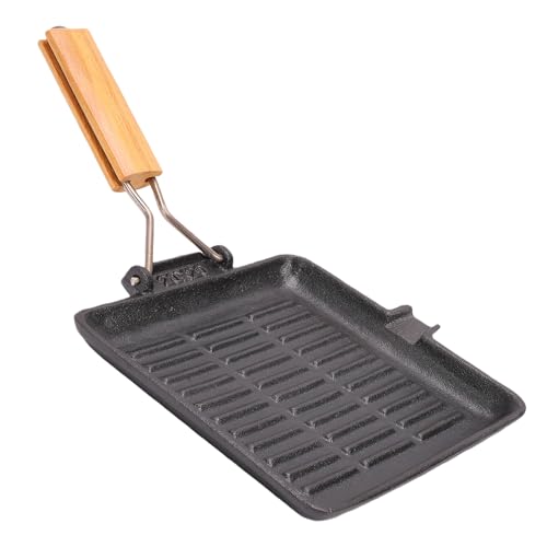 Omquot Sartén Versátil de Hierro Fundido con Distribución Uniforme del Calor para Cocinar Todos los Días