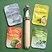 Haaikara Herbal Air Stick Smokeless Inhaler Maple Wood Barrel & Stainless Steel Tip 4 Scents Smoking Alternative Portable, Non-Electric for Quit Smoking Support, Anxiety Relief