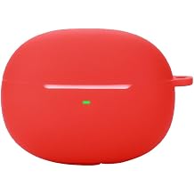 FTRONGRT Case Compatible with Baseus AirGo 1 Ring, Anti-Scratch, Shockproof, Silicone Case Compatible with Baseus AirGo 1 Ring Bluetooth Earphone.Red