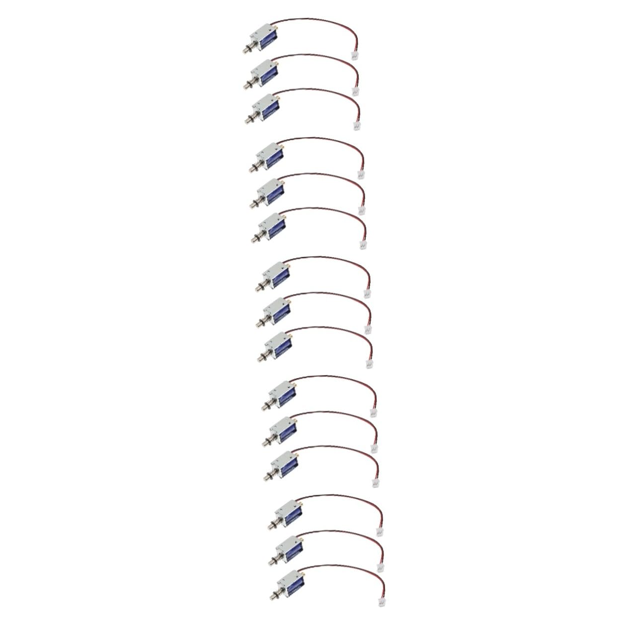 Hohopeti 15stücke Teiliges Elektromagnet Mini Push-pull Solenoid Offenes Rahmen Design Für Vending Maschinen Und Haushaltsgeräte Schnelle Reaktionszeit Sekunden
