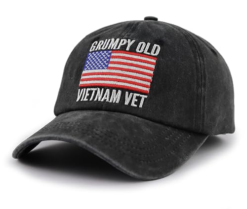 Grumpy Old Vietnam Vet American Flag Hat