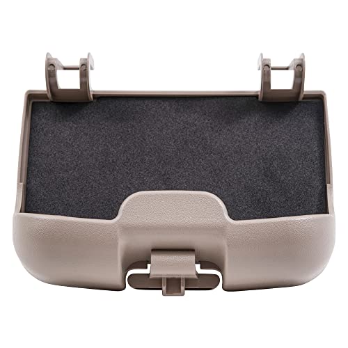 Brock Replacement Overhead Console Sunglasses Holder Box Tan Storage Bin Compatible With 2002-2007 F250 F350 F450 Super Duty Pickup Truck W/Out Sunroof 2C3Z 7811586 Baa #TOP4