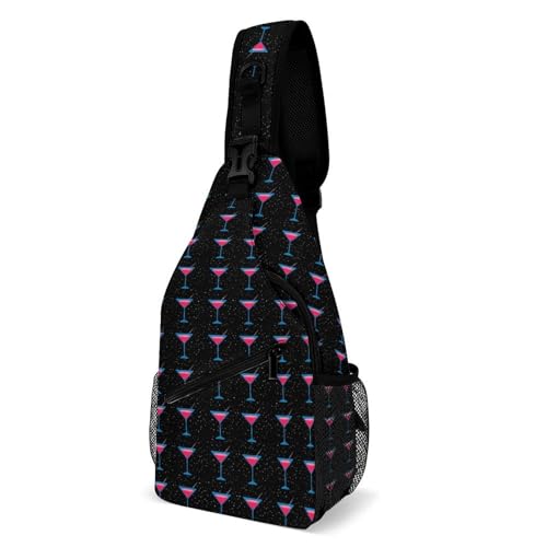 Bolso Sling Unisex con Estampado Cóctel Ligero y Ajustable miniatura 1