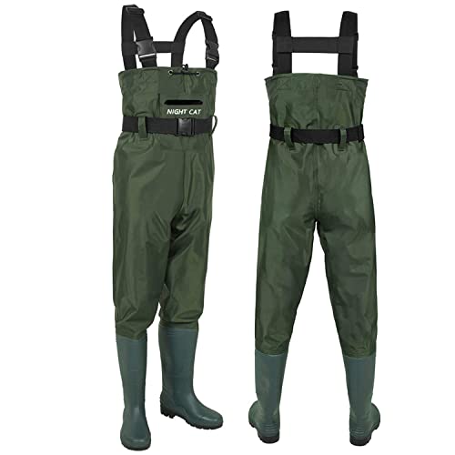 Image of Night Cat Fishing Wader for Men Women Waterproof Hunting Chest Wader with Boots Belt Breathable Lightweight