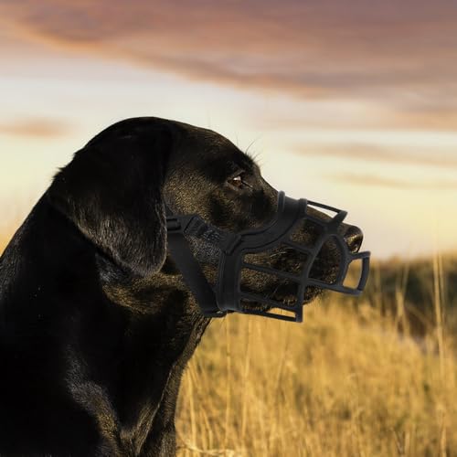 Anti Fress Maulkörbe Silikon Fressschutz für Hunde Lange Nase von 12-20 kg, Giftköder Hundemaulkorb für Hunde Labrador, Dog Muzzle Verhindert das Beißen und Stöbern Nach,Geeignet Windhund Hunter