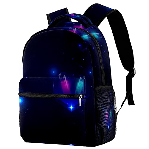 Sac à dos ordinateur portable grande capacité imprimé paysage rivière pour homme et femme