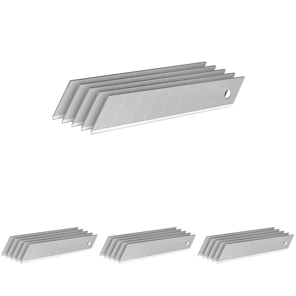 STANLEY FATMAX 0-11-718 - Hoja de cutter FatMax 18mm - 5 hojas (Paquete de 4)