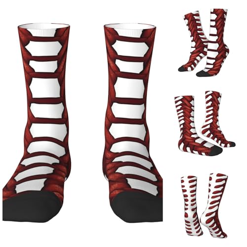 LZQPOEAS Baseball softball laces Athletic Socks Unisex Cushioned Crew Socks Hiking Running Calf Sock Soft Above Ankle Sock