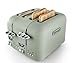 De'Longhi Argento Flora CT04.GR 4 Slice Toaster - Peppermint Green