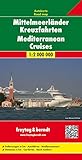 Mittelmeerländer Kreuzfahrten, Autokarte 1:2.000.000: Klimatabellen. Fähren. Entfernungen in km. Häfen (freytag & berndt Auto + Freizeitkarten)
