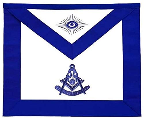 Tablier maçonnique bleu en véritable peau d'agneau pour Past Master