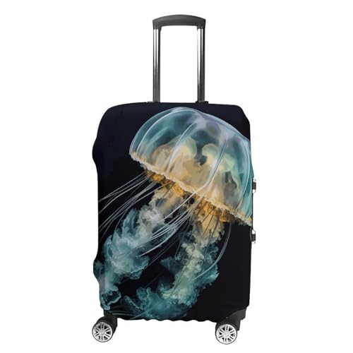 Jellyfish Travel Luggage Cover Anti-scratch Suitcase Cover Elastic Suitcase Protective Cover Fits 19-32 Inch Luggage S