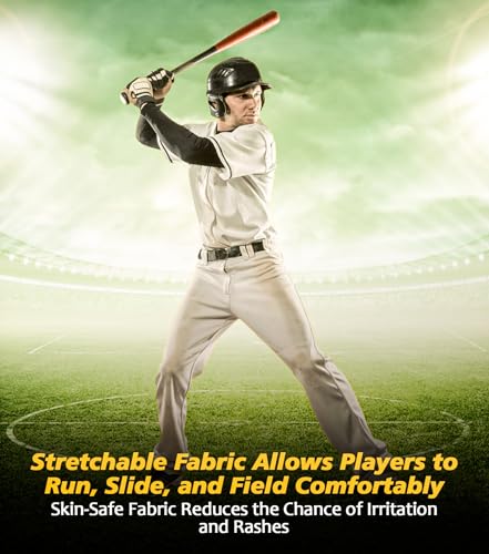 Penveer Calça de beisebol masculina de comprimento total, parte inferior aberta, calça de beisebol a