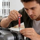 Phillips Screwdriver Multi Screwdriver Set-Bit Screwdrivers Pen Tool For Home Repair And Office Use, Precision(red)