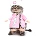 NACOCO Dog Cat Nurse Costume Pet Nurse Clothing Halloween Jeans Outfit Apparel (M)