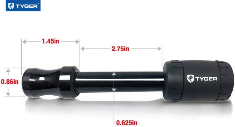 Tyger Solid Black Hitch Pin Lock with Key fits 5/8inch Pin Holes on 2inch Hitch Receiver | Load Rating 12,000 Lbs Hitch Lock : Automotive