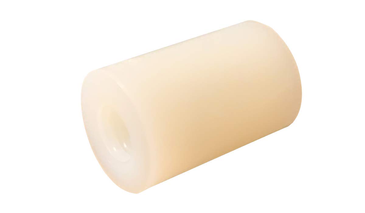 Small Parts 140504RFN Nylon 6/6 Female Threaded Round Standoff, 1/4" OD, 5/16" Length, 4-40 Thread Size (Pack of 25)