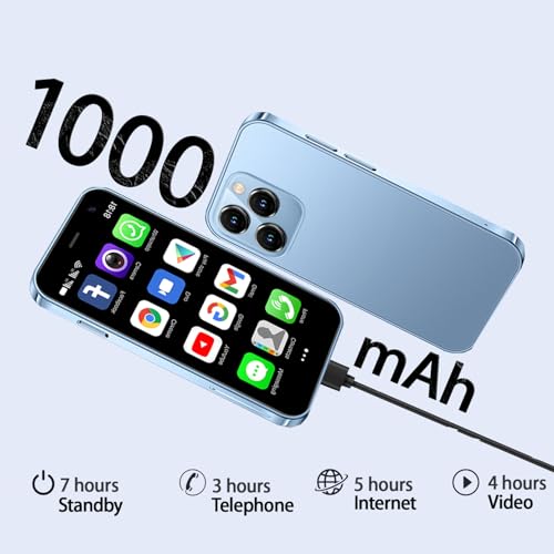 Generic XS15 Mini Smartphone 3G Small Cellphone Unlocked Phone Child Mini Phone 3.0 Touch Screen Kids Mobile Phone Android Dual Sim 2Gb+16Gb Cell Phones thumb #2