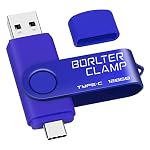 BORLTER CLAMP – Type C USB Stick 128GB, BorlterClamp 2 in 1 OTG Speicherstic