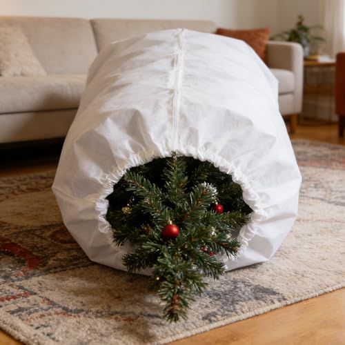 Bolsa de almacenamiento para árbol de Navidad vertical: ahorro de espacio en casa 8