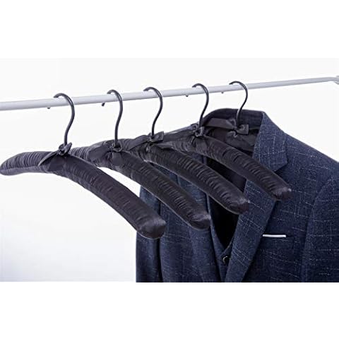 Cocomaya Extra Large Satin Padded Hangers Pack of 5 Cover