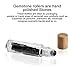 Glass Roller Bottles 10pcs Essential Oil Gemstone Roller Ball Bottles 10ml Refillable Roll On Bottles with Bamboo Lids Gemstone Rollerball&Healing Crystal Chips Inside