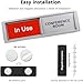 Conference Room In Use/Available Sign - Magnetic Door Slider, 7
