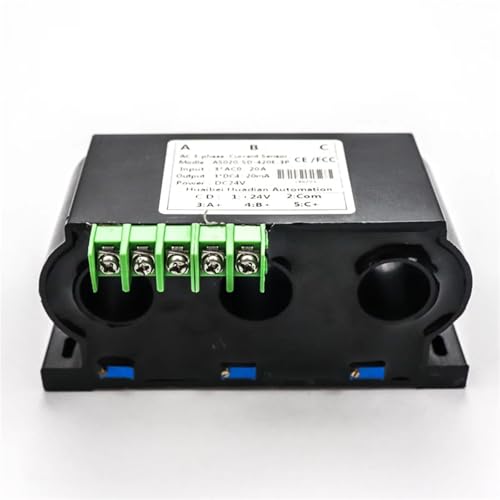 Transmisor split core trifásico para monitoreo de corriente 4-20mA en tableros AC 4