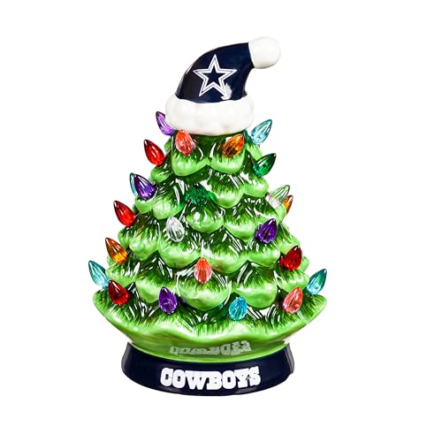 Team Sports America Nfl Dallas Cowboys Ceramic Christmas Trees That Light Up ...