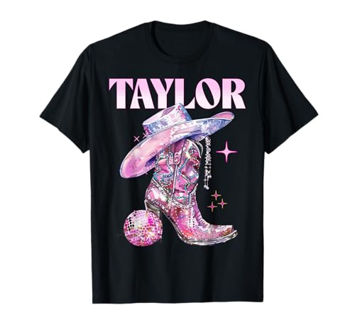 Taylor Outfit Pink Shirt Teen Girls Youth Women Name T-Shirt