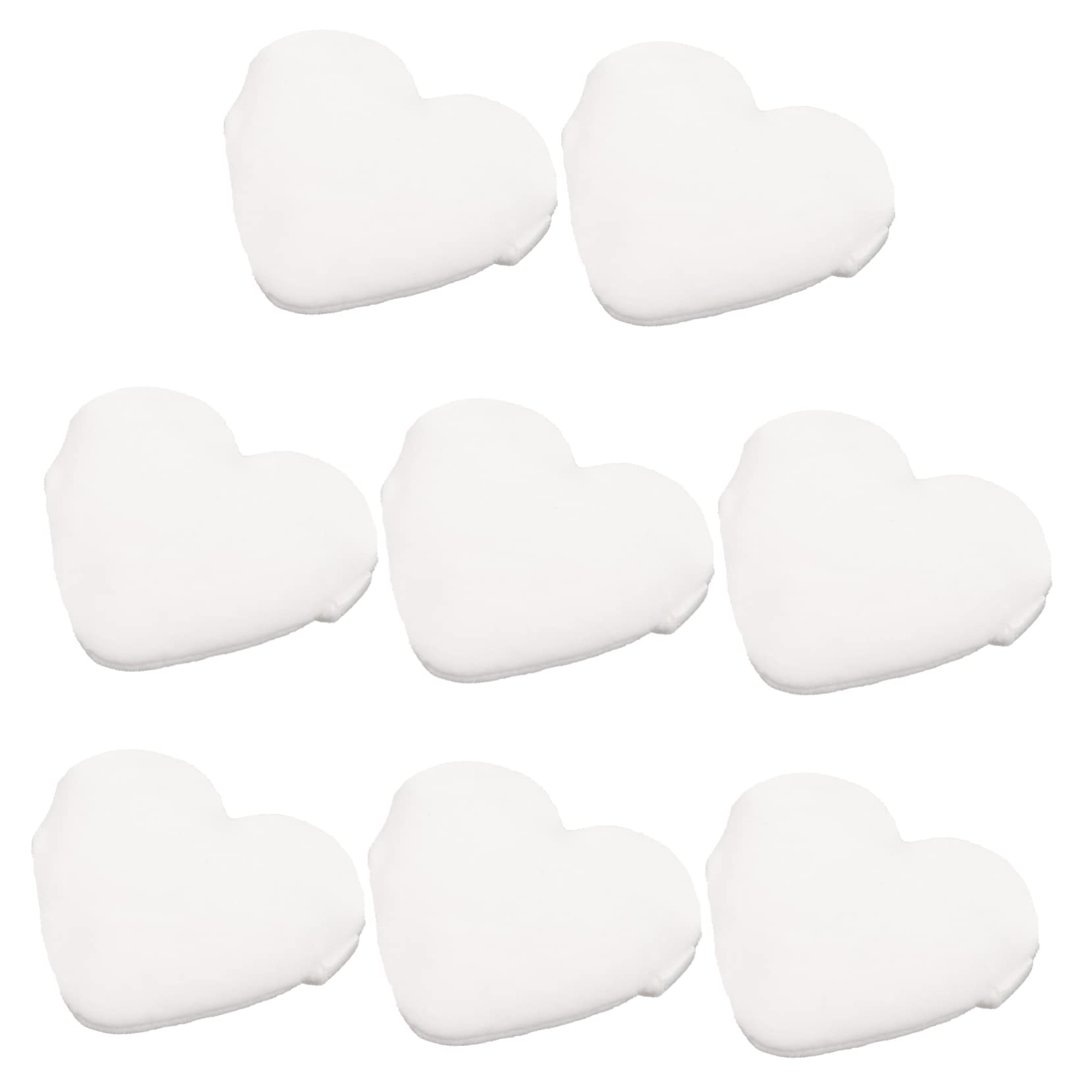 PartyKindom Makeup Supplies 8pcs Heart Shaped Powder Puff Makeup Puff Cosmetic Soft Cushion