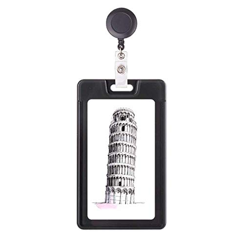 Porte-badge rétractable Pizza Tower contre la perte de vos cartes d'accès