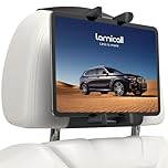 Lamicall Car Tablet Holder for Kids - [Silicone Wide Clip] Universal 360°Rotating Headrest Car Mount, Foldable Backseat Holder for iPad Pro 13/11/10.5/9.7, Air Mini 6 5 4 3, Phone, Tab, 6.1-13” Device