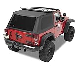 Bestop 5282235 Black Diamond Replace-A-Top for 2007-2018 Wrangler JK 2DR - Trektop NN Hardware