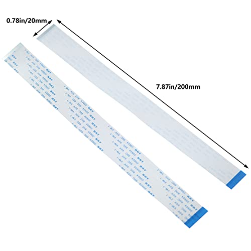 Lind Kitchen 20Pcs 0.5Mm Pitch 40 Pin Flexible Flat Ribbon Cable For Lcd Tv Car Audio Dvd Player Laptop (200Mm Length) #TOP4