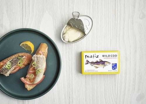 Matiz Wild Cod in Olive Oil | From Spain | Natural Artisan Wild Caught Fish | Packed Fresh, Never Frozen | (1 Pack) - Thumbnail 4