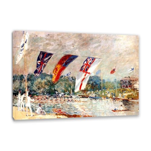 Toile Régate à Molesey Alfred Sisley grand tableau de 40x60cm pour sublimer votre chambre