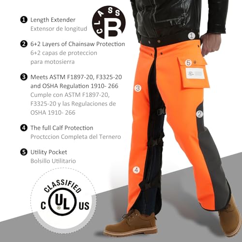ZELARMAN 8-Layer Chainsaw Chaps