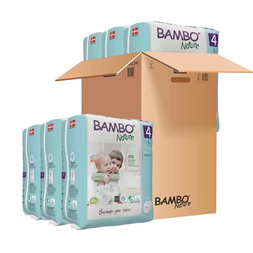 Bambo Nature Premium Baby Tape Diapers for Baby Large Size (7-14 ...