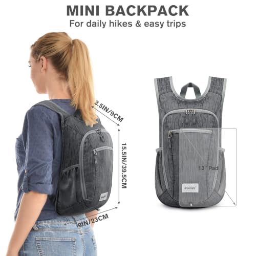 Image of G4Free 10L /15L Hiking Backpack Lightweight Packable Hiking Daypack Small Travel Outdoor Foldable Shoulder Bag