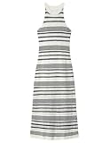 SPRINGFIELD Vestido DE Punto Calado A Rayas con Cuello Halter