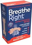 Breathe Right Extra Strength Beige 44 Pieces, Nasal Strips for Snoring, Nose Strips for Breathing, Blocked Nose Relief, Drug-Free Snoring Aid for Men and Women, Pack of 44