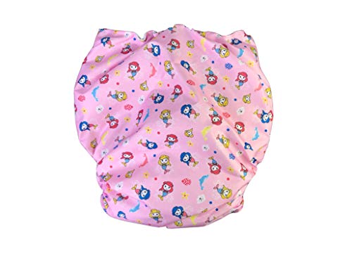 Haian wiederverwendbare Inkontinenz-Windeln für Erwachsene, alles in einem (M-L, Rosa) Cover
