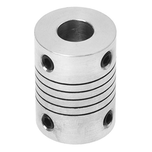Geuxe Motor Shaft 8mm to 8mm Joint Helical Beam Coupler Coupling D18L25