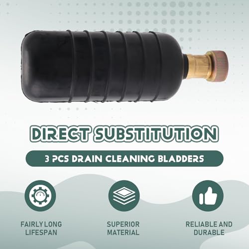 Vejiga de drenaje para desatascar alcantarillado y tuberías principales del hogar kit triple 5