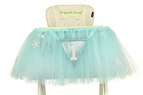 Originals Group 1st Birthday Originals Group 1st Birthday Frozen Tutu for High Chair Decoration for Party SuppliesTutu for High Chair Decoration for Party Supplies (Frozen)