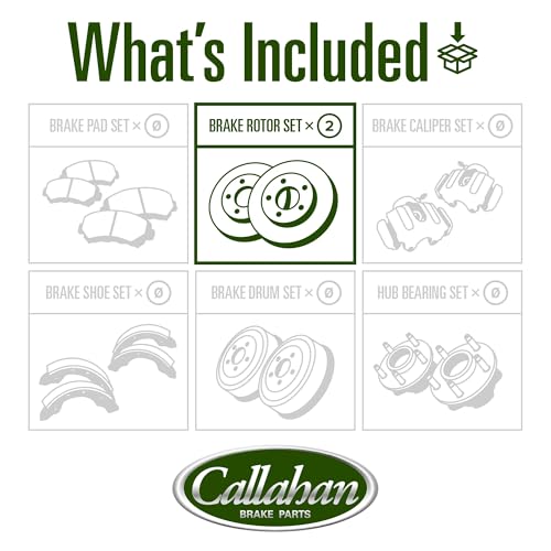 Callahan BRAKE PARTS OE Replacement Front Brake Rotors Set [For Ford Excursion F-250 F-350 Application Specific] by Callahan BRAKE PARTS - Image 2