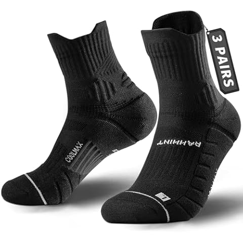 Rahhint Coolmax Quarter Compression Running Socks Cover