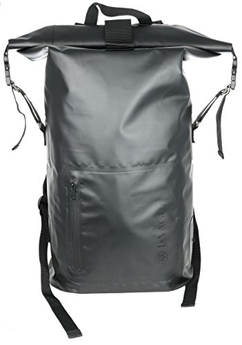 Preisvergleich Produktbild LA VAGUE Stockholm Wasserfester Rucksack 17L (Schwarzes Logo)