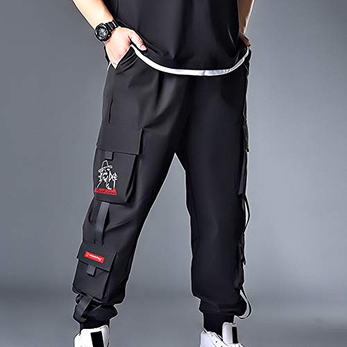 XYXIONGMAO Cargo Pants Joggers for Men Streetwear Hip Hop Pants Loose Sports Casual Trousers Youth Multi-Pocket Overalls4